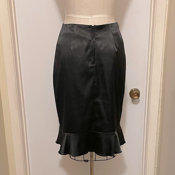 Vintage Silky Black Slip Skirt - Picture 3 of 5